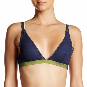 💞New *Free People* Navy Blue Laced Bra G20